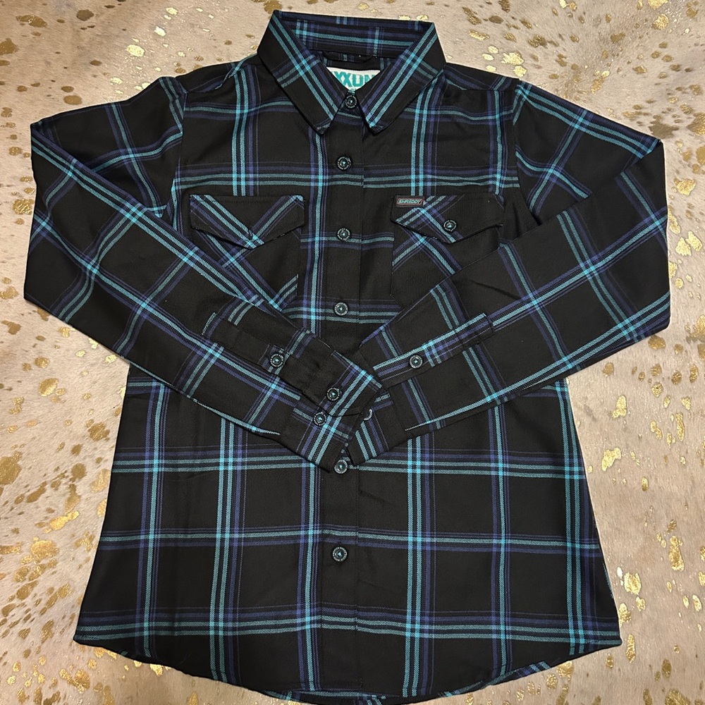 DIXXON Teal and Black Plaid Shirt
SHREDDY